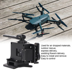 Rehomy Airdrop, High Performance Air Drop System for Drone Delivery, Drone Quick Release Attachment Drone Dispenser Drone Delivery Kit USB Charging, Air Drop System Accessory Drone Part
