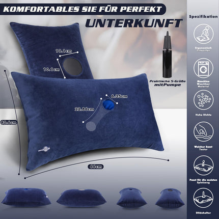 Inflatable Erotic Sex Pillow with Pump, Sex Positions Lumbar Pillow for Women G Spot Stimulate, Sex Ramp Pillow Dildo Holder with Suction Cup for Adult Games