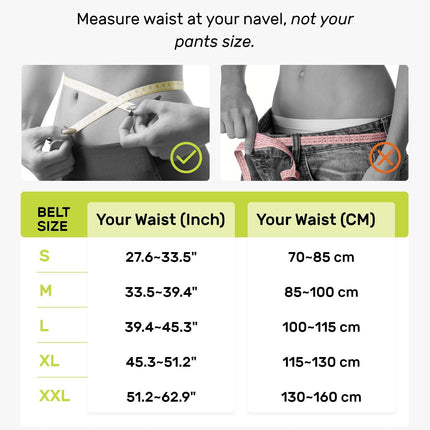 Rakiie Back Support Belt for Men and Women, 8-Way Lumbar Support with 3D Pad and Massage, Breathable Back Brace for Back Pain Relief (XL)