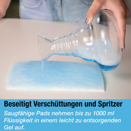 Tilcare Toilet Liners with Super Absorbent Liners 50 Pack - For Bedpans, Portable Toilets and Commode Chairs - Bucket Liners for Hospital &amp; Home - Absorbs up to 1000ml