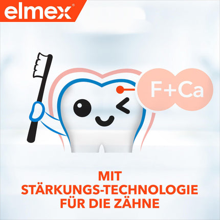 elmex Toothpaste Junior 6-12 years 75ml – medical tooth cleaning with 1400 ppm fluoride content for highly effective caries protection – strengthens new, permanent teeth