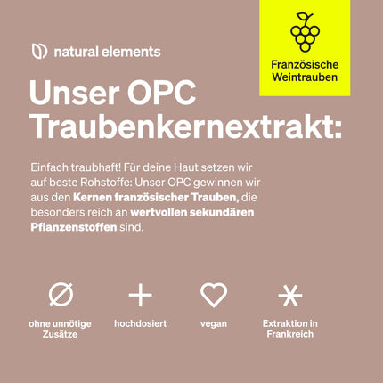 OPC Grape Seed Extract - 240 high-dose capsules for 8 months - Pure OPC from European grapes - Vegan, tested in German laboratories