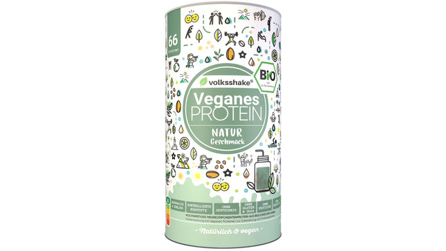 Organic vegan protein | DE-ÖKO-006 | 10 plant-based protein sources | No sweeteners | No soy or gluten | Premium quality from Lake Constance | Made in Germany (1000g, natural)