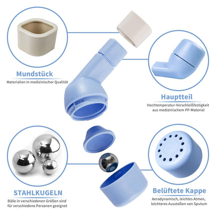 Lung trainer breathing trainer mucus-free breathing trainer breathing device original lung trainer