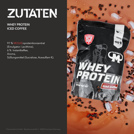 Mammut Nutrition Whey Protein, Iced Coffee with real coffee, whey, protein, protein shake, 1000 g