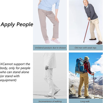 Body Power Walking Aids, Physiotherapy Leg Lift Support with 3 Adjustable Intensity Levels, Pendulum Principle Walking, for Elderly People with Limited Mobility, Stroke Hemiplegia