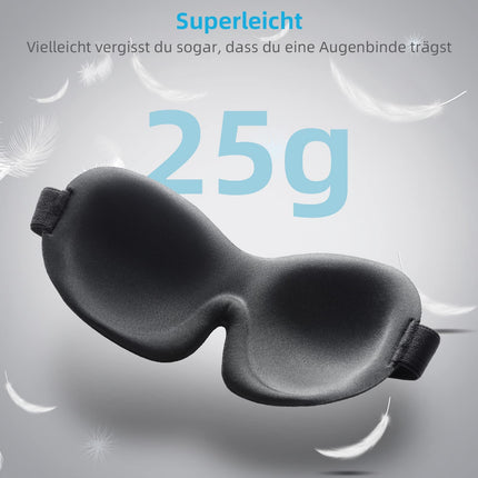 Sleep Mask for Men &amp; Women, Trilancer 3D Sleep Mask Night Mask, Memory Foam Eye Cover, Absolute Darkness Eye Mask with Earplugs