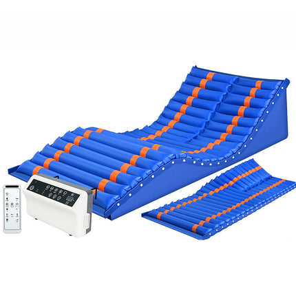 RVUEM Anti-Decubitus Mattress, Alternating Pressure Mattress, Medical Air Mattress, Prevention and Treatment of Pressure Sores, Wounds and Ulcers, for Hospital Bed or Home Bed, Blue, T06C