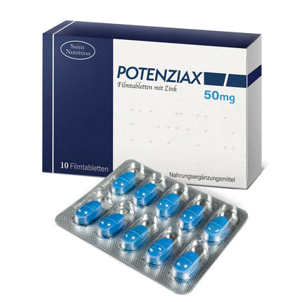 NEW: Potenziax - 50mg dietary supplement with high dosage of Maca, Guarana, Muira Puama and L-Arginine for men - tailored to the needs of men