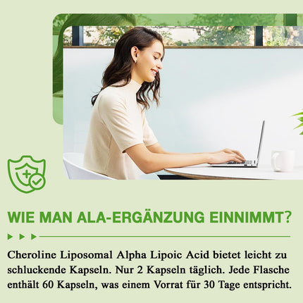 Liposomal Alpha Lipoic Acid Softgels 1500mg per serving, with Acetyl-L-Carnitine 900mg, Ubiquinol 100mg, and Vitamin E 15mg, 4-in-1 Formula (60 Caplets (1 Pack))