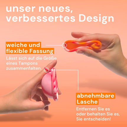 Reusable period disc, up to 12 hours, sustainable menstrual disc as an alternative to tampons and menstrual cups, menstrual disc for light or heavy periods