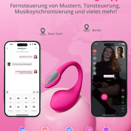 LOVENSE Lush 4 - Remote-controlled G-spot vibrator with LED light for women, waterproof, APP control