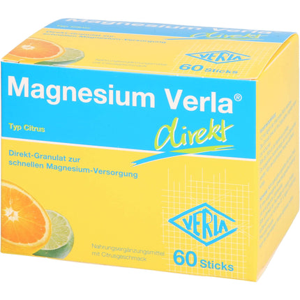 Verla-Pharm Arzneimittel GmbH &amp; Co. KG Magnesium Verla direct Citrus Direct Granules, 60 sachets