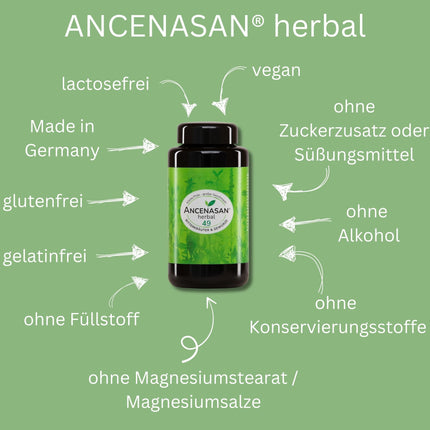 ANCENASAN herbal Premium Bitter Herbs Powder 120g - Traditional herbal blend of 49 selected herbs and spices - Rich in natural bitter substances - Vegan, Gluten-free, Made in Germany