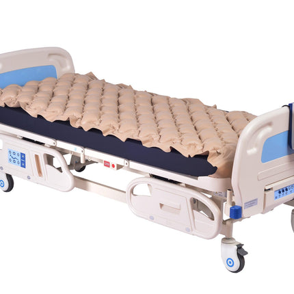 PHARMEDIS - Alternating pressure mattress on nursing bed with mattress pump Aries - 200 x 90 cm decubitus mattresses - self-inflating air mattress bed for bedridden patients - anti-decubitus mattress 90x200