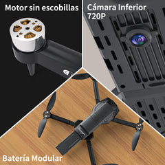 S508 Drone with 720P HD Camera, 90° Adjustable Lens, Foldable FPV Drone for Adults Beginners, WiFi APP, 3D Flip, Auto Hold, Optical Stream Positioning, Waypoint Flight