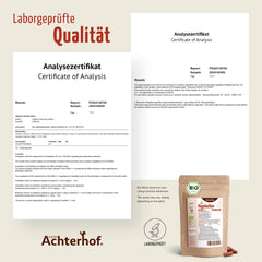 Rosehip Capsules Organic Refill Pack 400 pieces | Fine rosehip powder in capsule form | Organic quality | Over 66 daily doses | Vegan capsule shell | From Achterhof