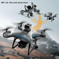 KY102 RC Drone, 4K HD Dual Camera 50X Zoom Aerial Photography Drone with Intelligent Hover, 1800mAh 4-Way Obstacle Avoidance, 360° Flips, Gesture Photography, Remote Control