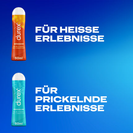Durex Play Lubricant Versatile Mix Pack for Women &amp; Men - Set with water-based lubricant for sex, condom-compatible (2 x 50 ml)
