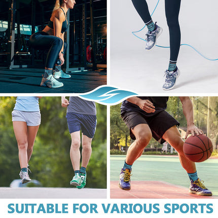 Professional Ankle Support 2 Pack, Breathable Ankle Support for Women/Men Compression Socks Foot Support for Plantar Fasciitis, Arthritis, Sprained Ankles, Achilles Tendon, Sports