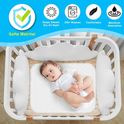 Washable incontinence pad, mattress protector, waterproof bed pad, incontinence pad, washable incontinence bed pads, wetness protection mattress pad - 86 x 91 cm (2-pack)