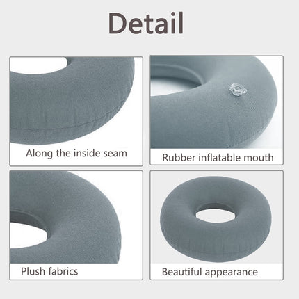 JHY Hemorrhoid Seat Cushion Polyester, Inflatable Seat Cushion, Orthopedic Round Cushion, for Hemorrhoids, Tailbone Pain, Pregnancy.