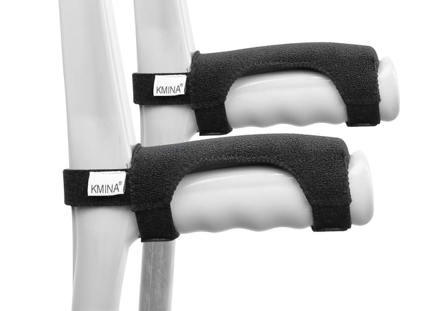 KMINA - Crutch Pad (x2 pieces), cushion, handle pad, anti-friction accessory, walking support - Made in Europe.