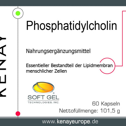 KENAY EUROPE | Phosphatidylcholine | 385mg 60 Capsules | Dietary Supplement | KENAY®