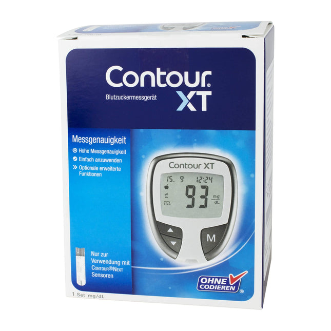 Bayer Vital GmbH XT Set blood glucose meter mg/dL, 1 pc, 1 piece (1 pack)