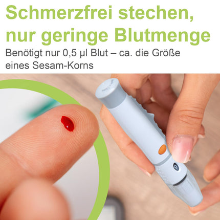 adia blood glucose test strips, 150 strips, the simple blood glucose measurement for blood glucose control in diabetes