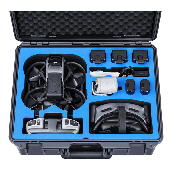 Lykus Titan AT110 Waterproof Carrying Case for DJI Avata, Goggles 2 and FPV Remote Controller, Supports up to 9 Avata Batteries and 3 Goggles Batteries [Case ONLY]