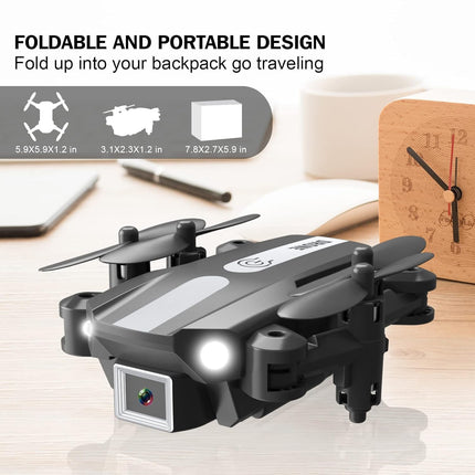 Wipkviey T25 Drone with 1080p Camera, Foldable Mini Drones for Beginners and Adults, FPV RC Quadcopter with 2 Batteries, WiFi Transmission, Headless Mode, Gravity Control