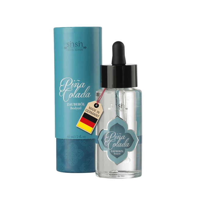 Magic Oil Original Dildofee SINSIN - warming oil - fruity and kissable - Made in Germany (Pina Colada)