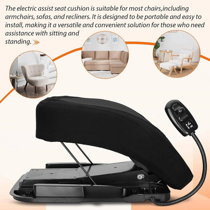 WANGYYDS Standing Aid Catapult Seat Supports Up To 125 Kg, Electric Seat For 100% Standing Assistance, Electric 17-Inch Chair Lift For Standing Assistance, Fits Most Armchairs, Sofas And Couches