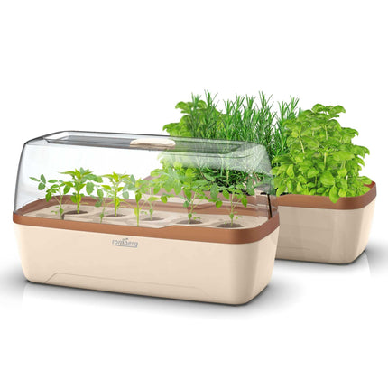 Romberg BoQube L Plus Greenhouse &amp; Planter System (hood, tray, insert, ceramic tubes) 16294199
