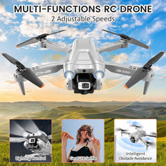 OKYUK i3 PRO Drone with 4K Camera, 50-Min Flight Time, Under 139g, 200-Meter FPV Transmission, Brushless Motor, Follow-Me/Return/Photography/Video, RC Quadcopter for Beginners and Adults (Gray)