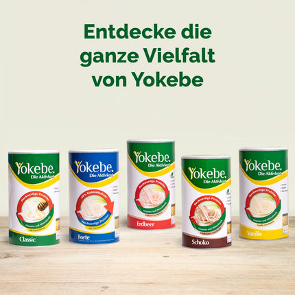Yokebe Classic - Diet Shake for Weight Loss - Gluten-Free and Vegetarian - Meal Replacement for Weight Loss with High-Quality Proteins - 500 g = 12 Servings