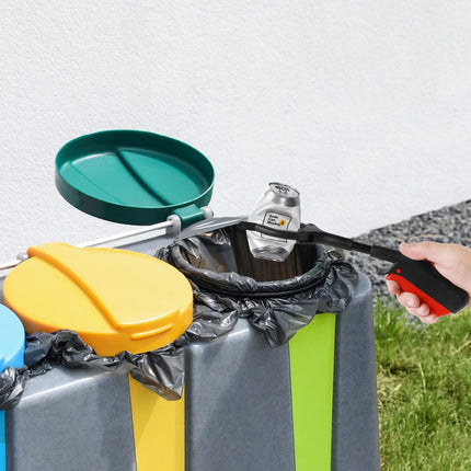 Pack of 4 grabbers for seniors, garbage grabbers, children's grabbers, 28 cm portable garbage grabbers, multifunctional grabbers for garbage for mobile use in everyday life, article recycling