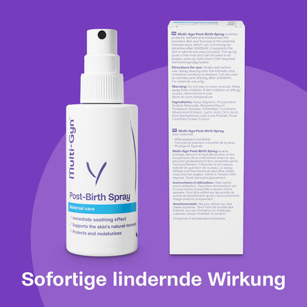 After Birth Regeneration Spray - Pregnancy Spray &amp; Postnatal Relief - for care after pregnancy - soothes the perineal area during the postpartum period - cooling after birth - 75ml - Multi Gyn