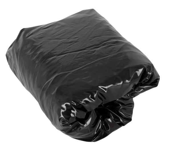 Fetish Collection PVC fitted sheet - shiny vinyl bed sheet for women and men, wet look, wet games in bed, black