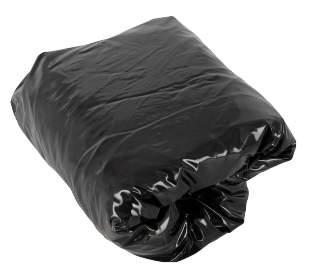 Fetish Collection PVC fitted sheet - shiny vinyl bed sheet for women and men, wet look, wet games in bed, black