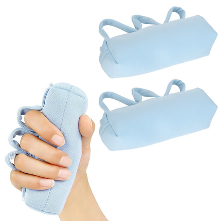 2 Pack Palm Grip Hand Contracture Pillow for Paralyzed Elderly Patients, Finger Contracture Grip Pillow, Sweat-Resistant, Washable Finger Splinter Palm Pillow