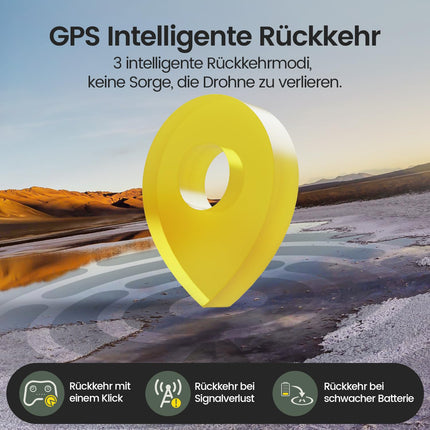 Holy Stone GPS Drone with 4K EIS Camera for Adults, HS175G RC Quadcopter with 60 Mins Long Flight Time, Follow Me, Brushless Motor, Circular Flight, Trajectory Camera Drones for Beginners Under 249g, C0