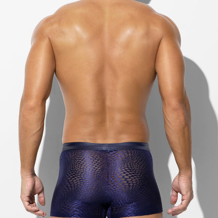 Casey Kevin Boxer Shorts Men's Underwear Men's Boxer Men's PU Leather Boxer Shorts With Zipper Clubwear Underpants