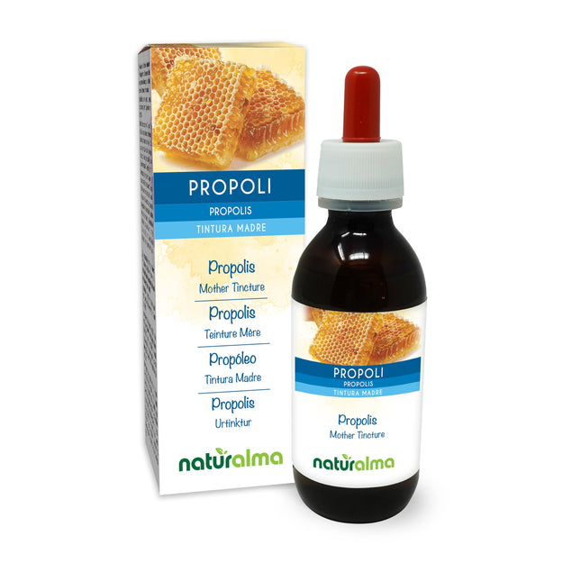 Propolis (Propolis) resin with alcohol mother tincture Naturalma - Liquid extract drops 120 ml - Dietary supplement