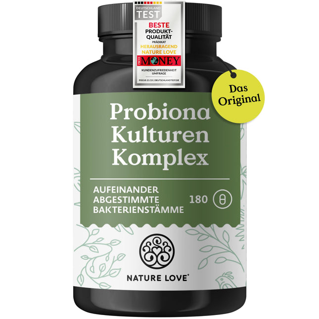 Probiona Complex – perfectly matched bacterial strains – 300 billion CFU/g – enteric-coated &amp; vegan – with Lactobacillus &amp; Bifidobacteria, high-dose 20 billion CFU/daily dose, 3 months