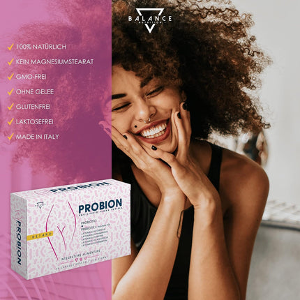 PROBION® - Culture Complex for Women's Intimate Flora | Vaginal Probiotics | Probiotics for Women | Dietary Supplement Prebiotics | Well-being of the Bacterial Vaginal Flora | 30 Capsules