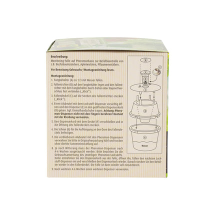 COMPO BIO Universal Funnel Trap for Box Tree Moth, Apple and Plum Moth, attractant sold separately, 1 piece
