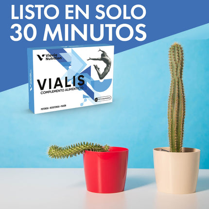 VIALIS – Natural supplement for active men – Extra Strong – Highly dosed with Maca, Ginseng, Tribulus Terrestris and L-Arginine