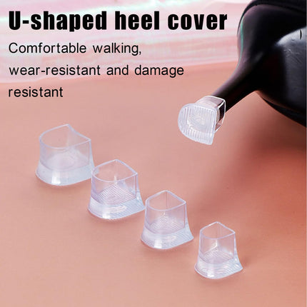 10 Pairs Heel Protectors, Heel Protectors for High Heels - Heel Repair Set, Non-Slip Replacement Heel Protector, Heel Protector for Grass Wedding Outdoor Activities - Xx/Xs/S/M/L Size